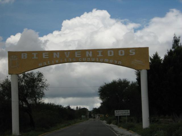 entrada de Nativitas Cuautempan