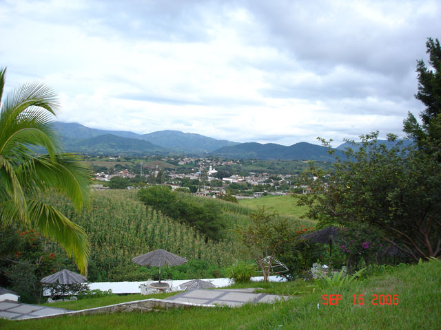 Vista de Luvianos desde el Balneario